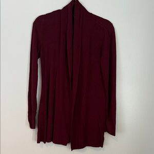 White House Black Market Maroon Cardigan